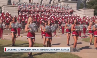 University Of South Carolina Gamecocks Basketball Team And Carolina Band In Macy’s Thanksgiving Day Parade