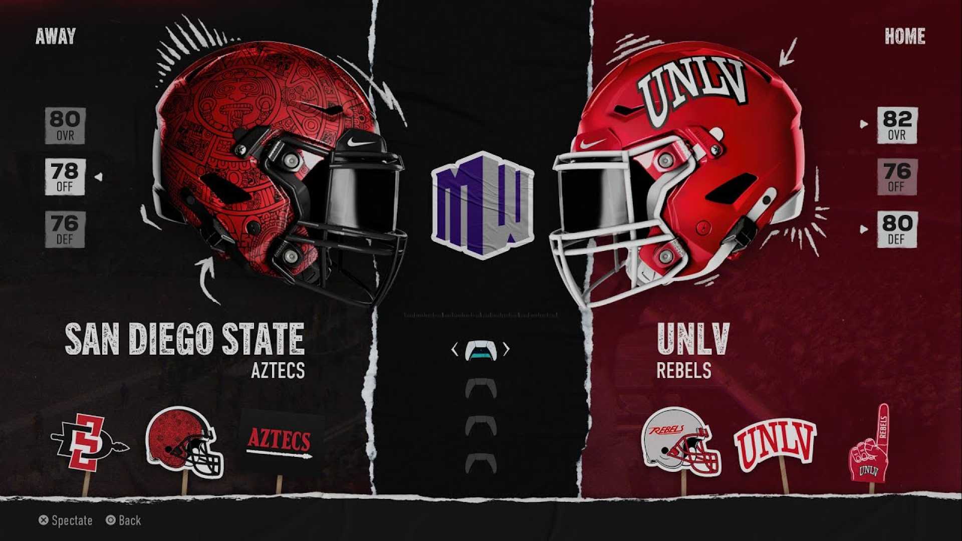 Unlv Rebels Vs San Diego State Aztecs Football Game