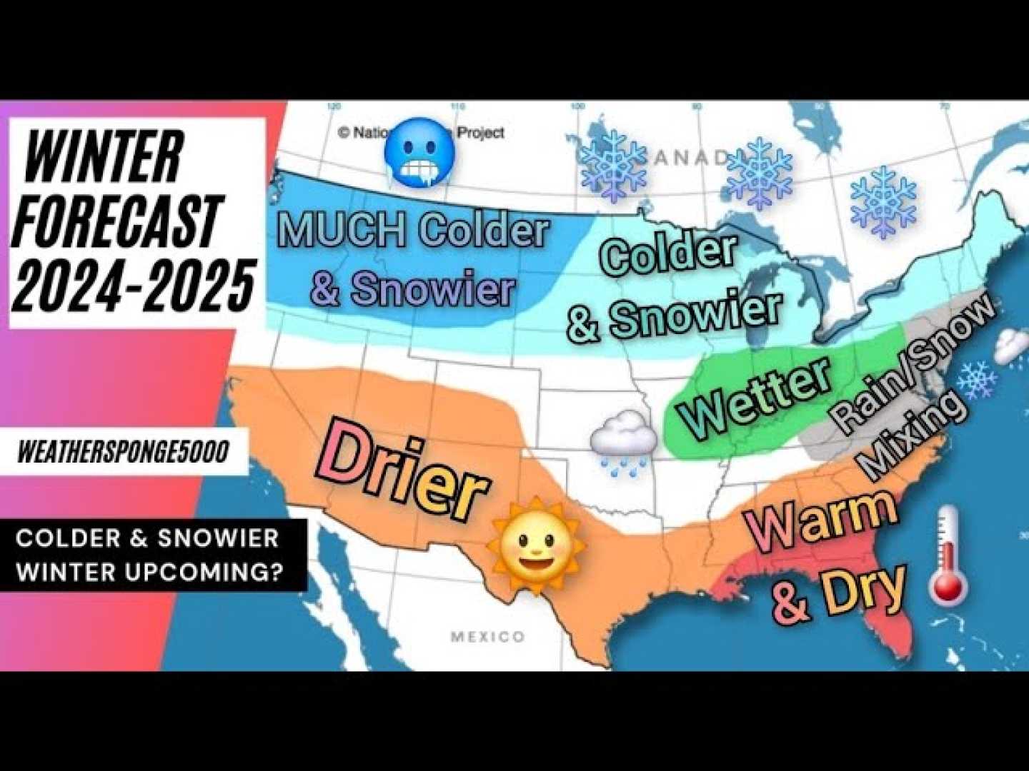 U.s. Winter Snow Forecast Map 2024 2025