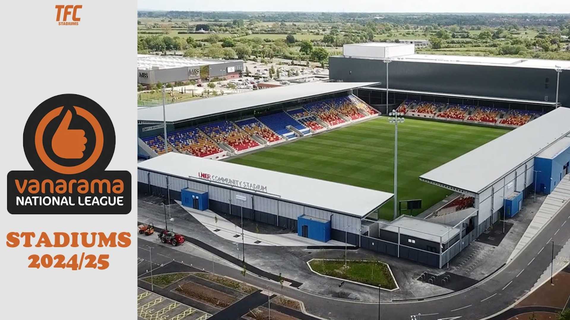 Vanarama National League 2024 25 Teams And Stadiums