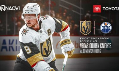 Vegas Golden Knights Vs Edmonton Oilers Hockey Game