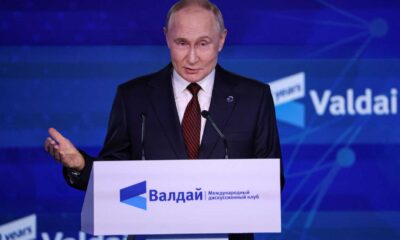 Vladimir Putin Speaking At Valdai Discussion Club