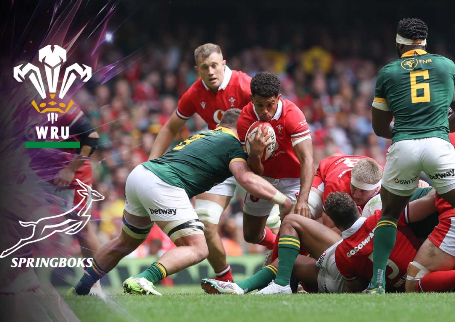 Wales Vs South Africa Rugby Match Principality Stadium