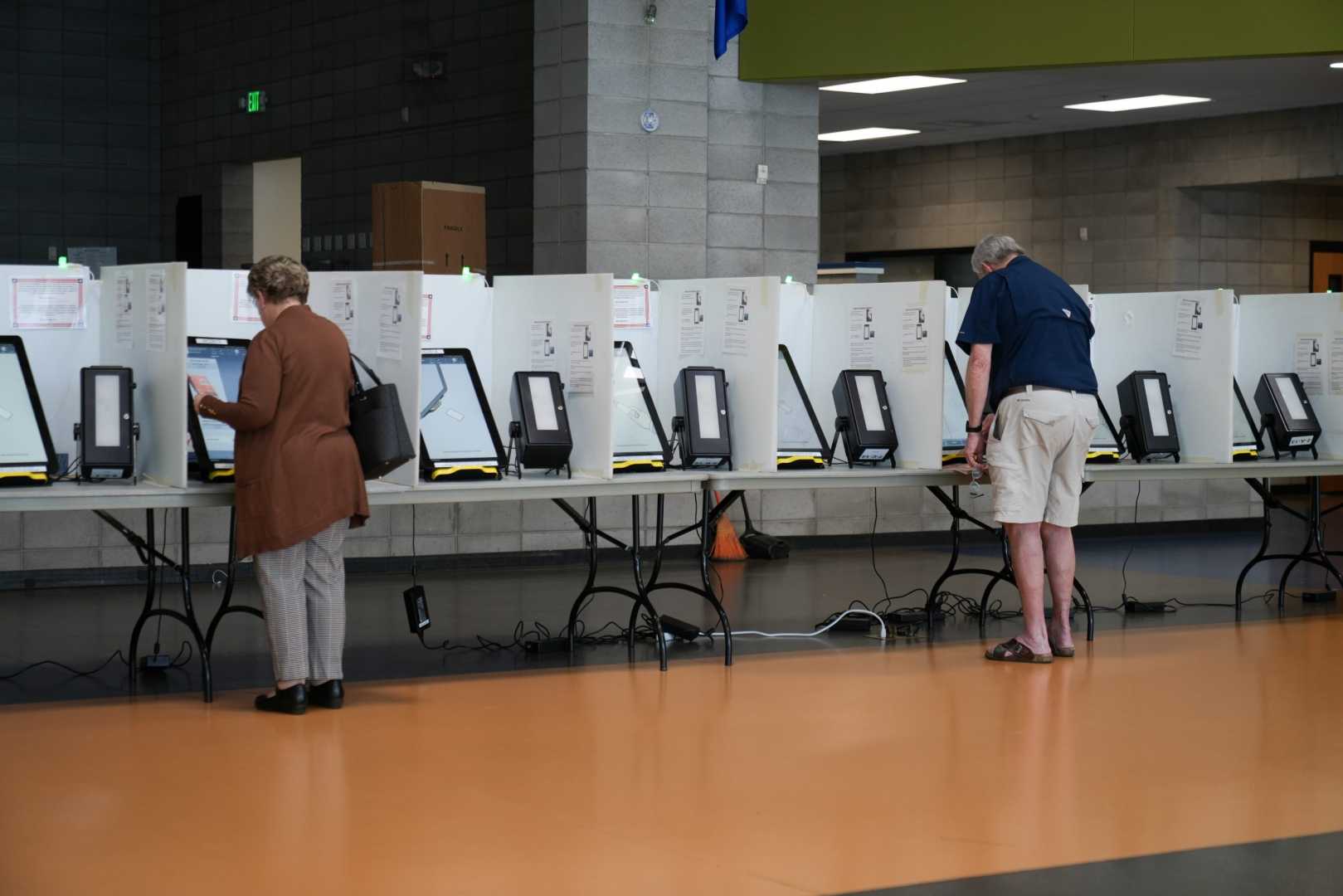 Washoe County Election Lines And Voting Machines