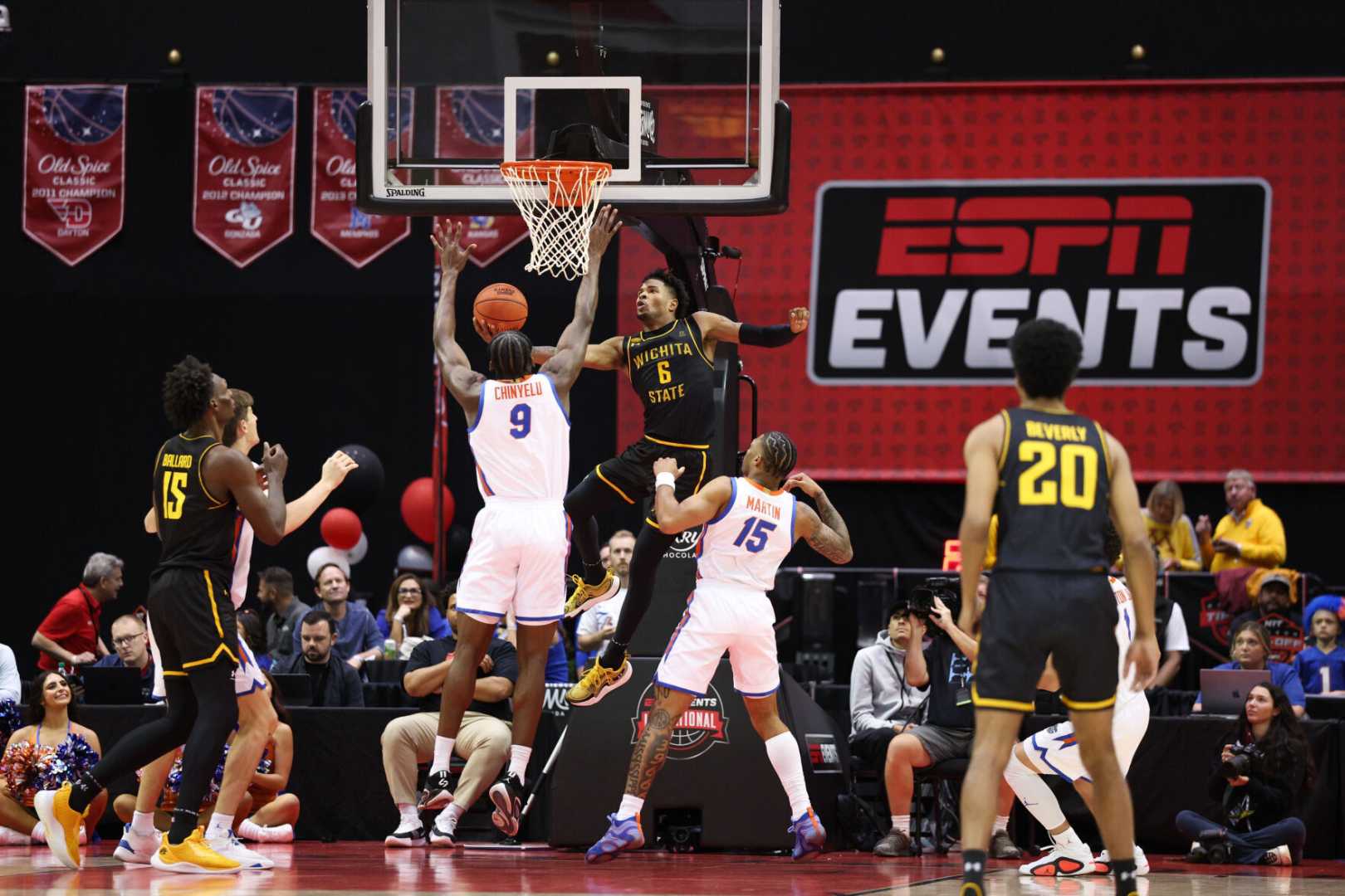 Wichita State Basketball Team Vs Florida Espn Events Invitational