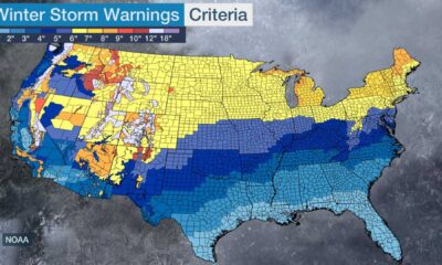 Winter Storm Warning Map Usa