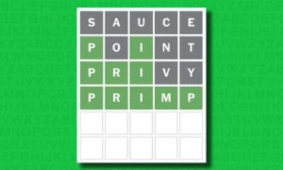 Wordle Game Interface With The Word Primp