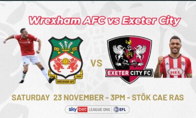 Wrexham Vs Exeter City Football Match