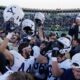 Yale Football Team Celebrating Win