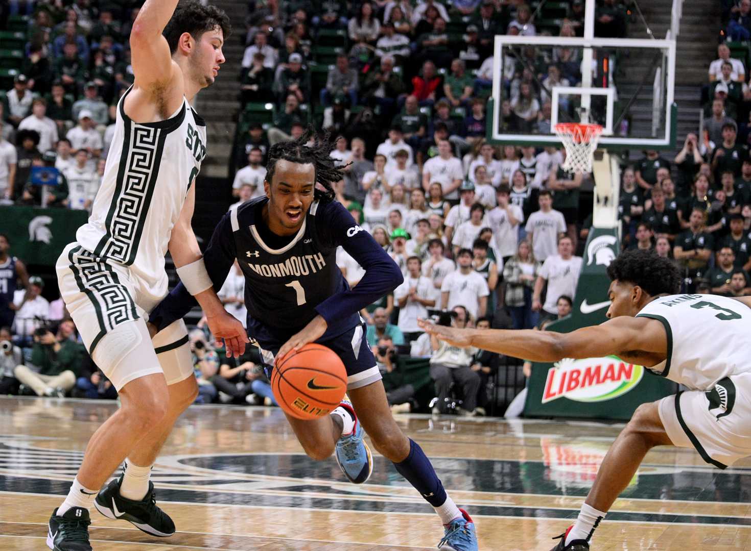 Youngstown State Penguins Vs Monmouth Hawks College Basketball Game