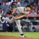 Yusei Kikuchi Pitching For The Los Angeles Angels