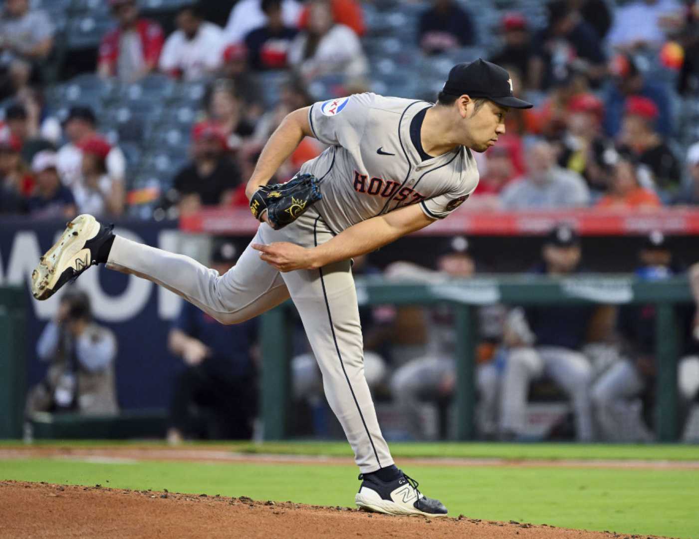 Yusei Kikuchi Pitching For The Los Angeles Angels