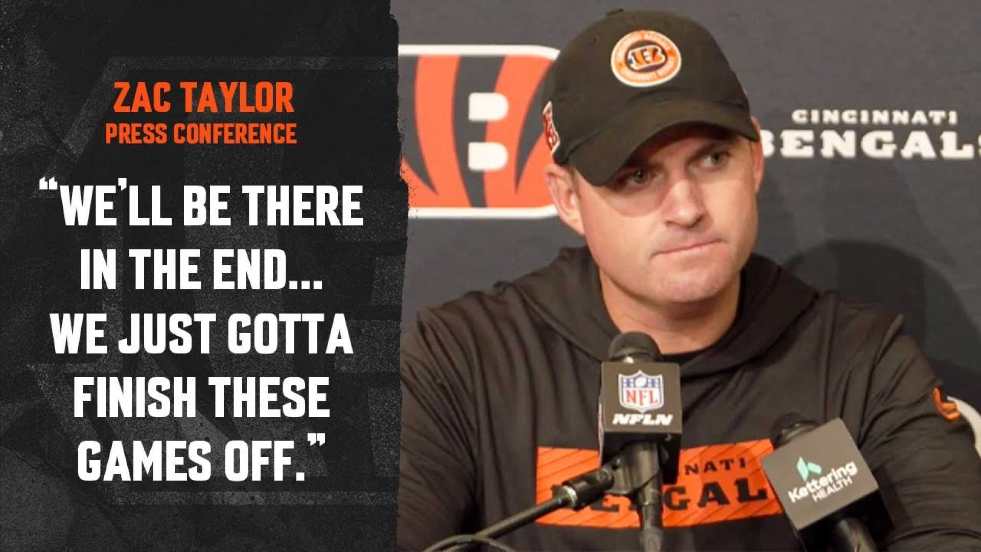 Zac Taylor Cincinnati Bengals Press Conference