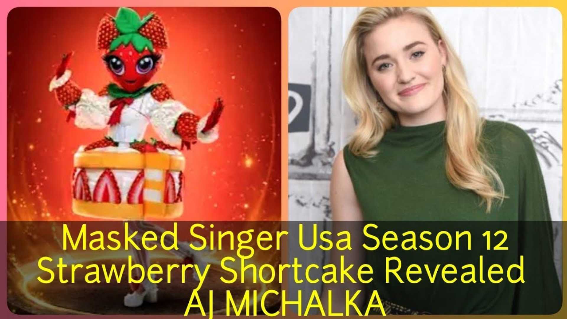 Aj Michalka As Strawberry Shortcake On The Masked Singer