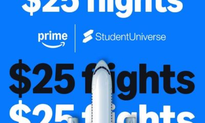 Amazon Studentuniverse $25 Holiday Flights