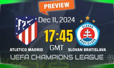 Atlético Madrid Vs Slovan Bratislava Champions League Match