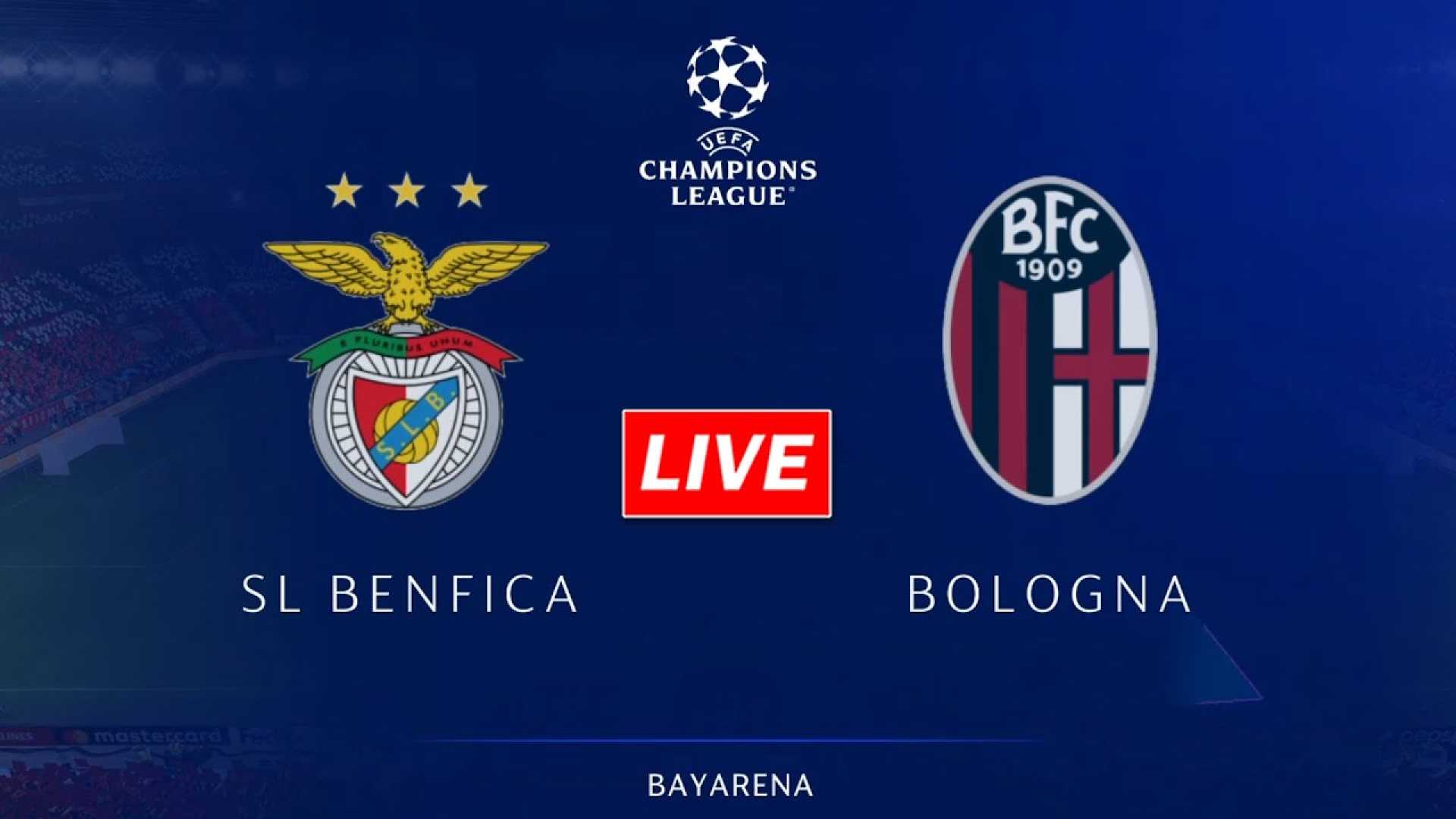 Benfica Vs Bologna Uefa Champions League Match