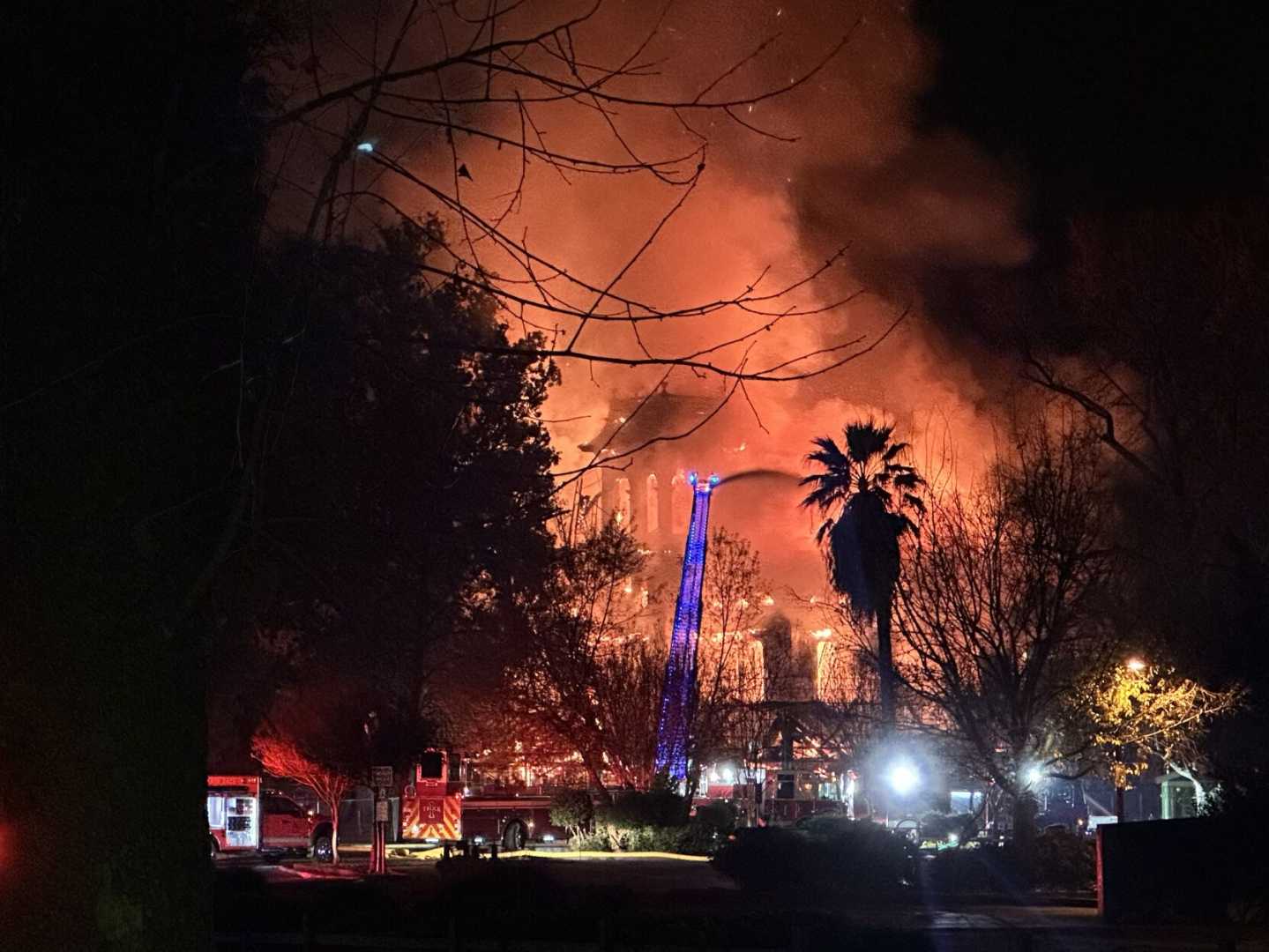 Bidwell Mansion Fire Chico California