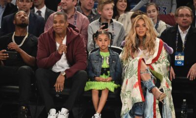 Blue Ivy Carter With Beyoncé And Jay Z