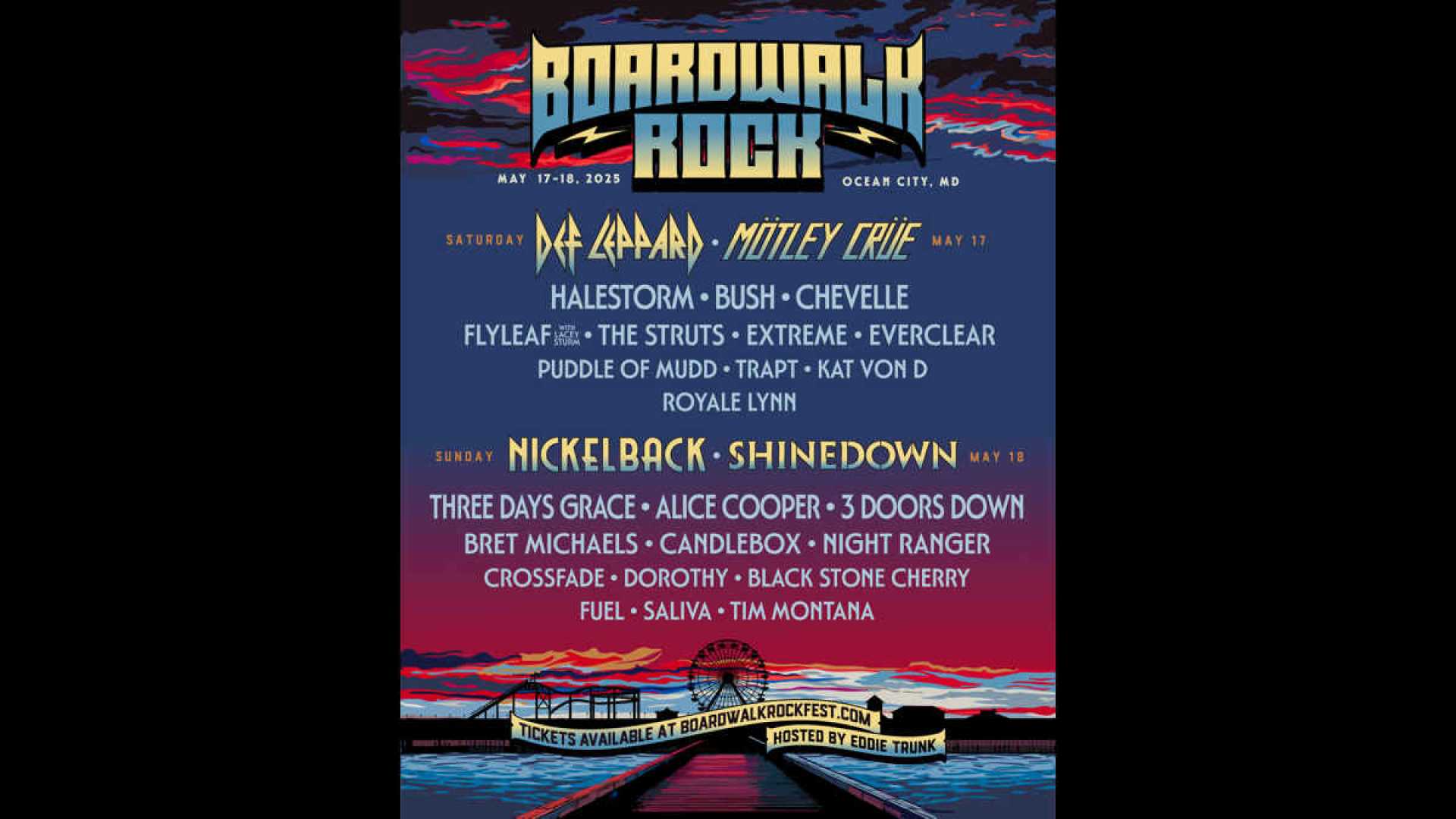 Boardwalk Rock Festival Ocean City Md Lineup