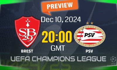 Brest Vs Psv Eindhoven Uefa Europa League Match