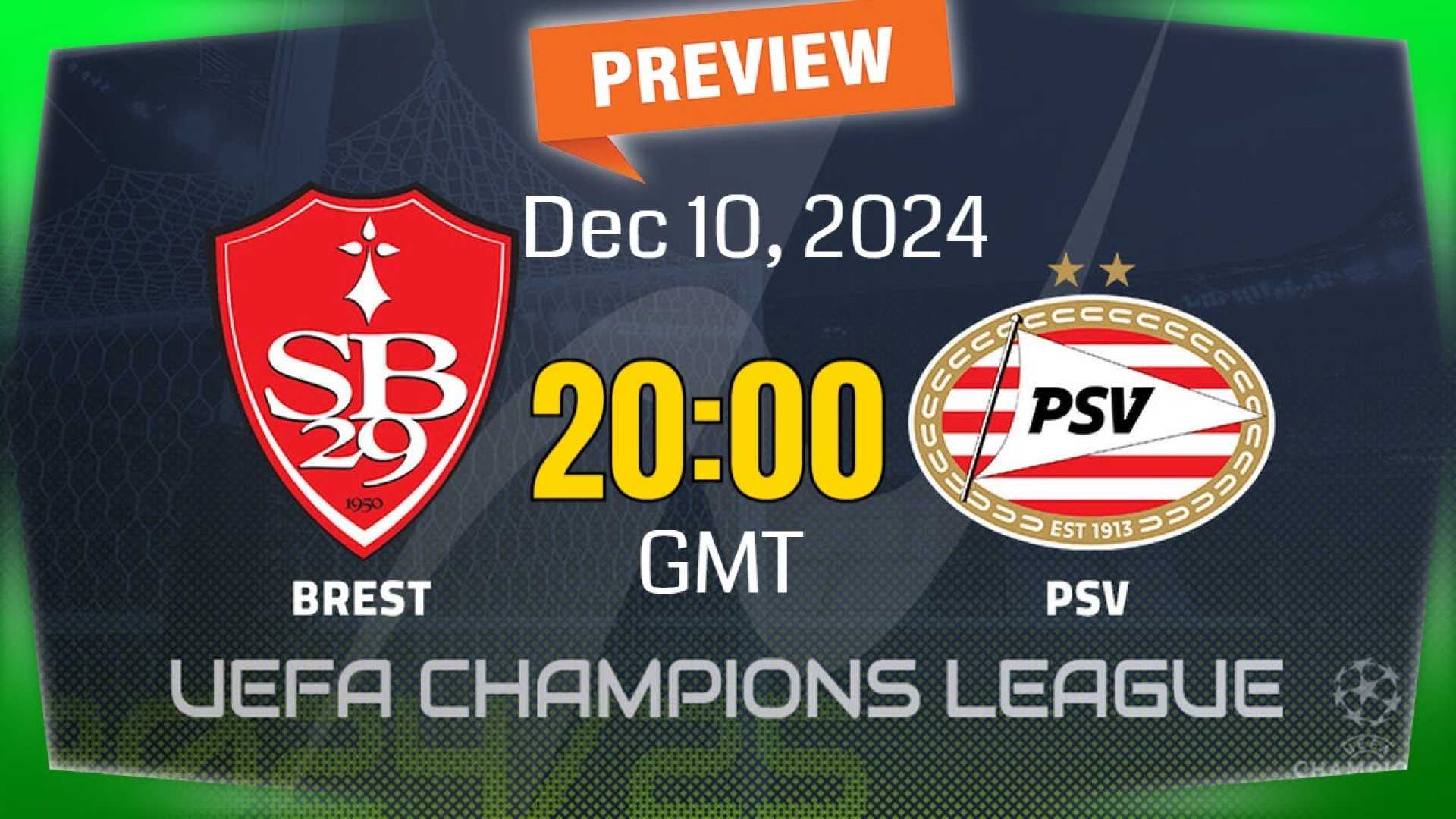 Brest Vs Psv Eindhoven Uefa Europa League Match