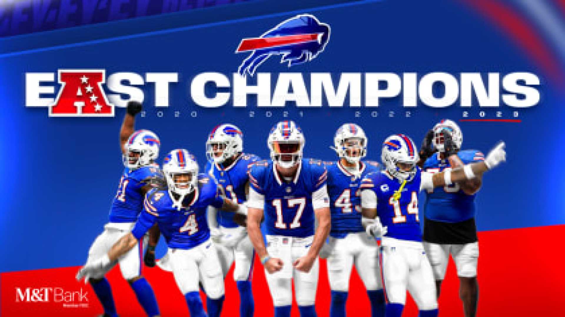 Buffalo Bills Celebrating Afc East Title