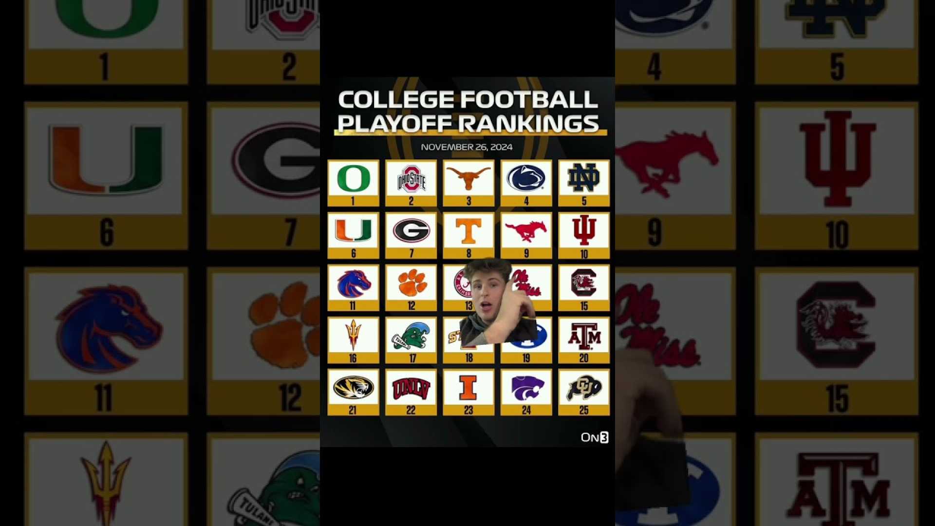 College Football Playoff Rankings Week 14