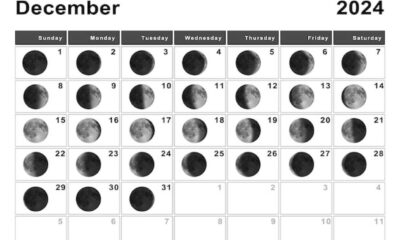 December 2024 Moon Phases Calendar