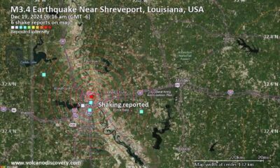 Earthquake Near Shreveport Louisiana