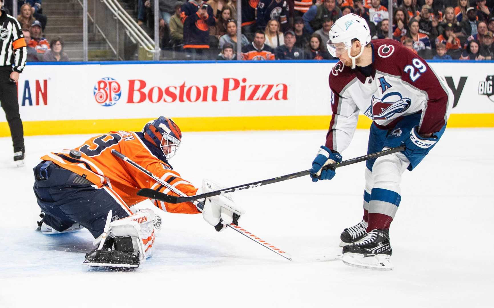 Edmonton Oilers Vs Colorado Avalanche Hockey Game