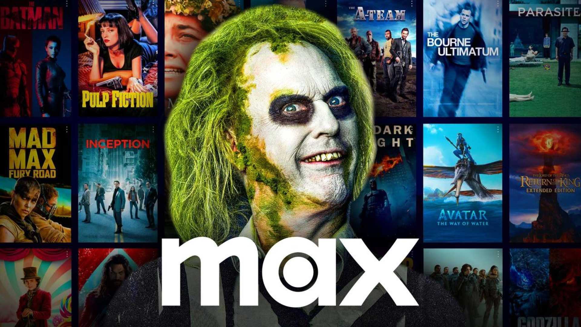 Hbo Max Logo And Beetlejuice Movie Poster