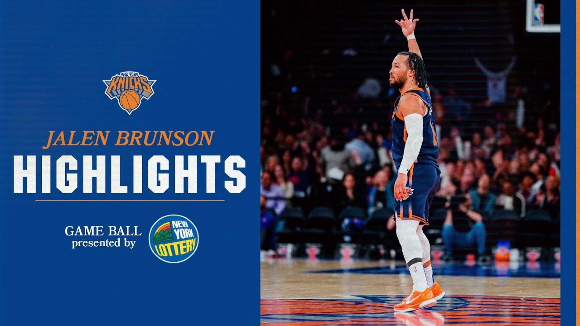 Jalen Brunson New York Knicks Game Highlights