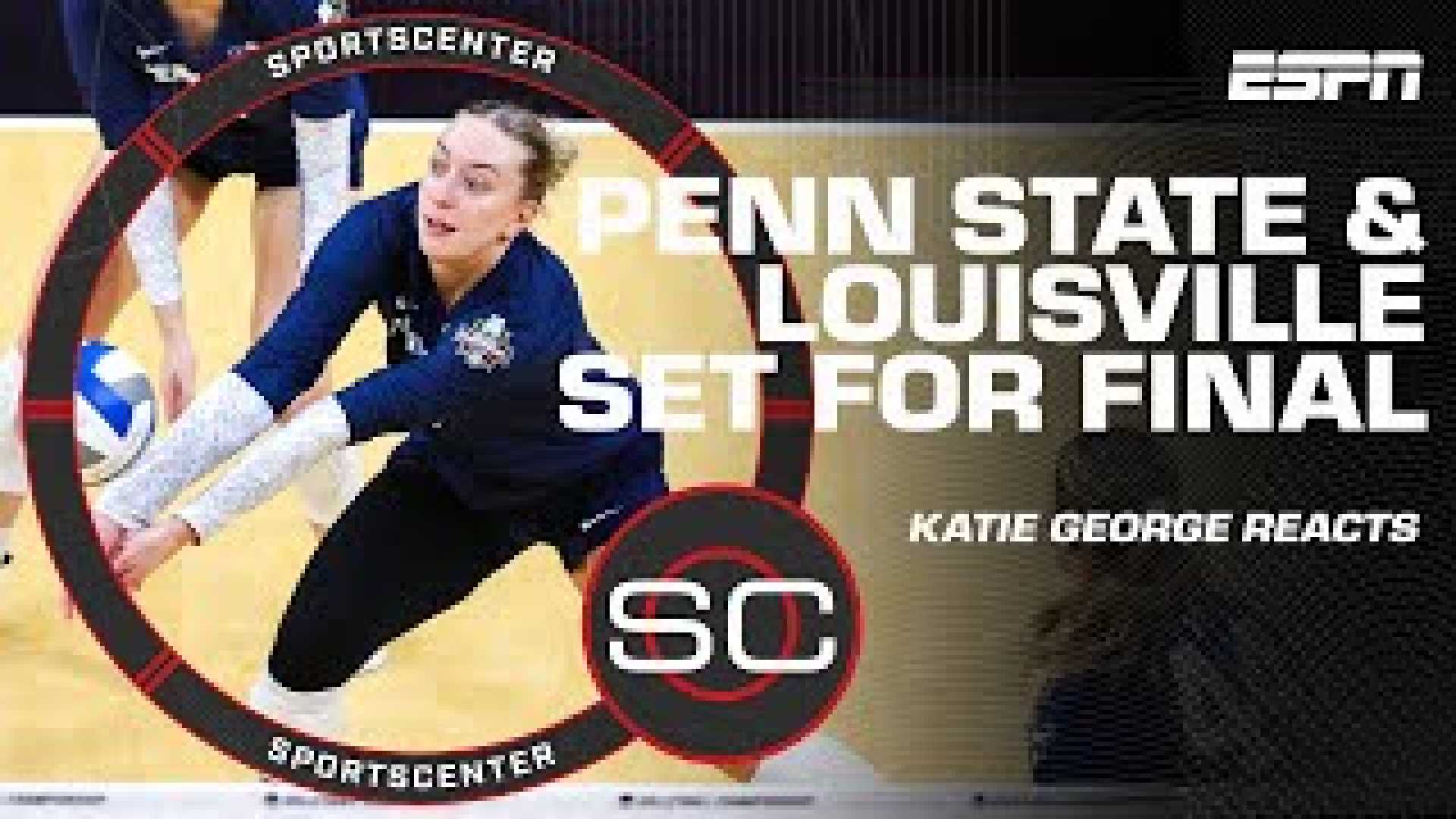 Katie George Discussing Ncaa Volleyball Semifinals On Sportscenter