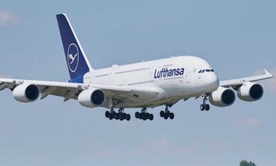 Lufthansa Aircraft In Flight