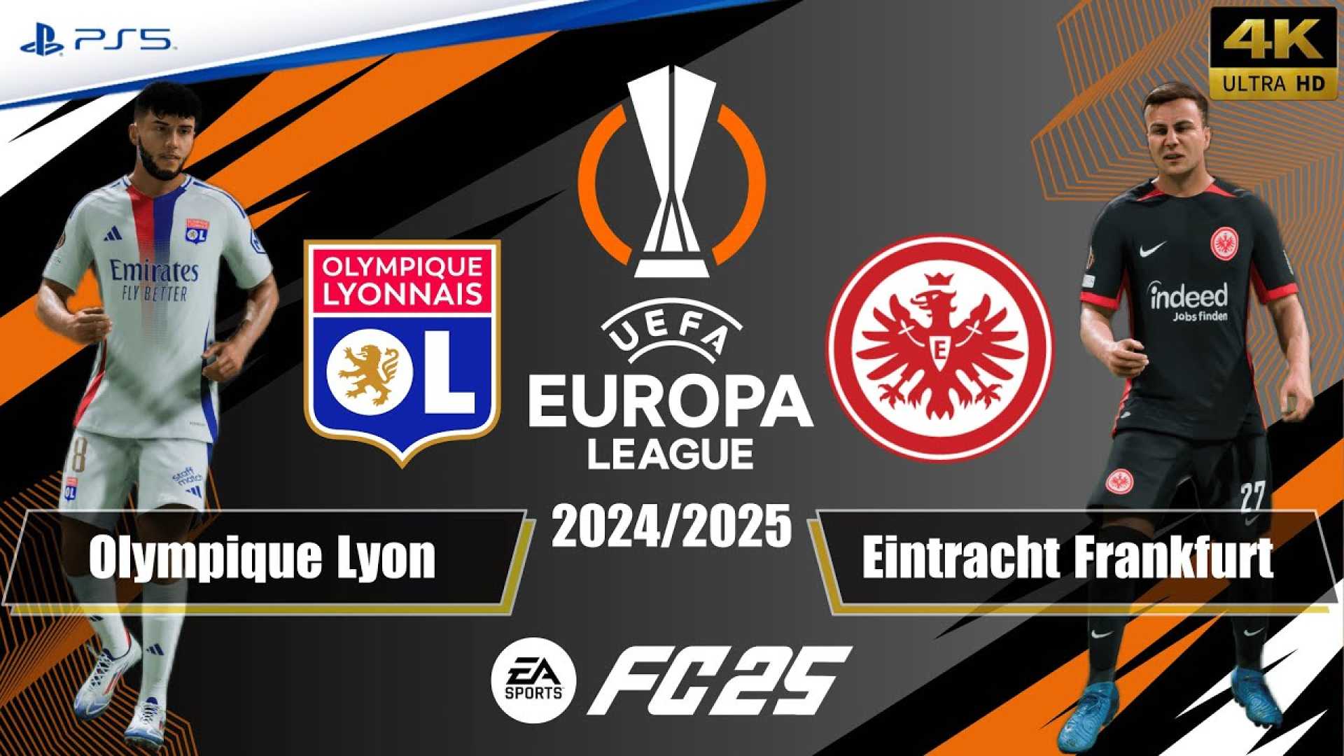 Lyon Vs Eintracht Frankfurt Uefa Europa League Match