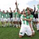 Marshall University Men's Soccer Team Celebrating Win Over Nc State