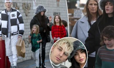 Megan Fox With Her Kids And Machine Gun Kelly