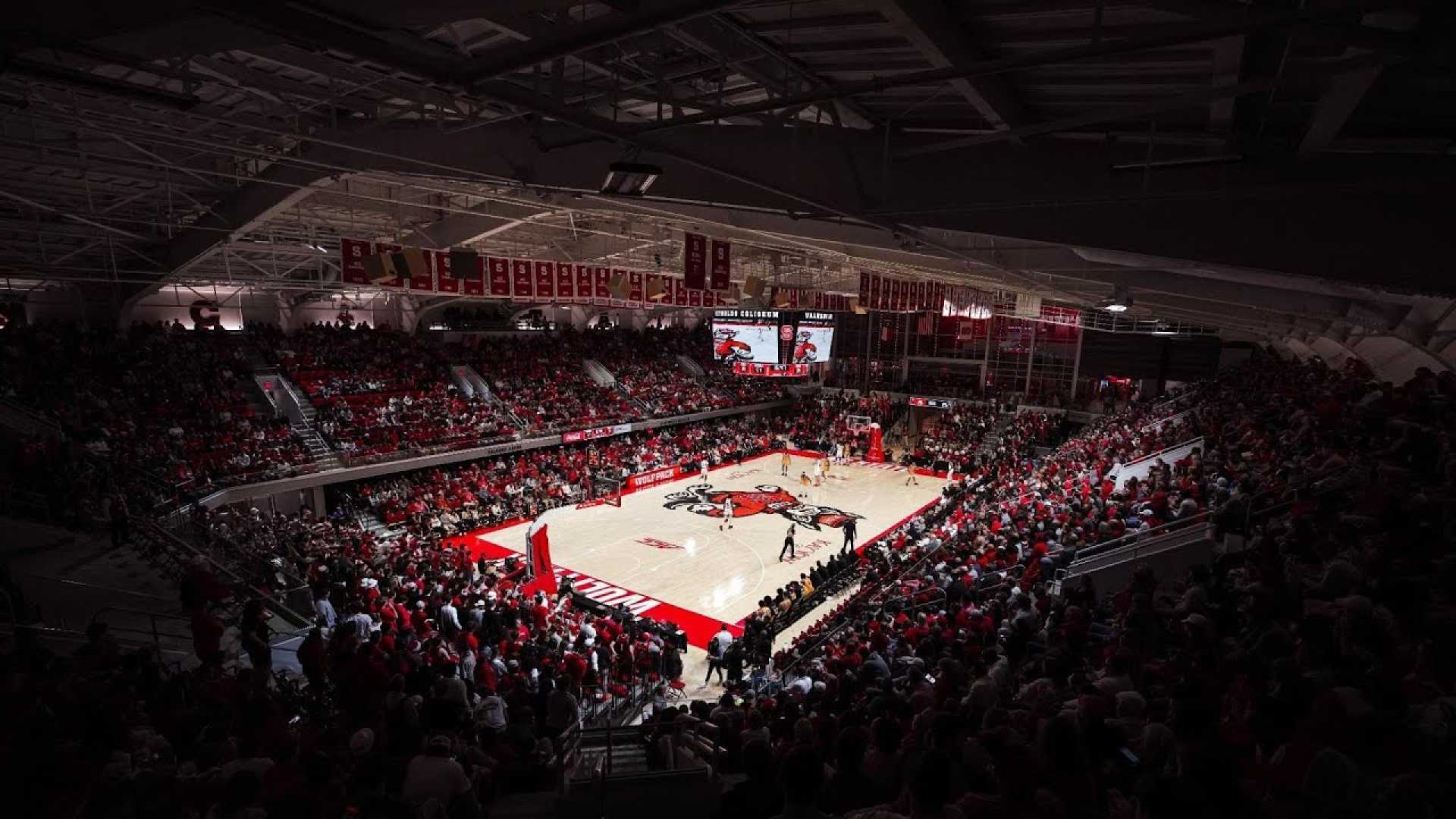 Nc State Vs Coppin State Basketball Game At William Neal Reynolds Coliseum