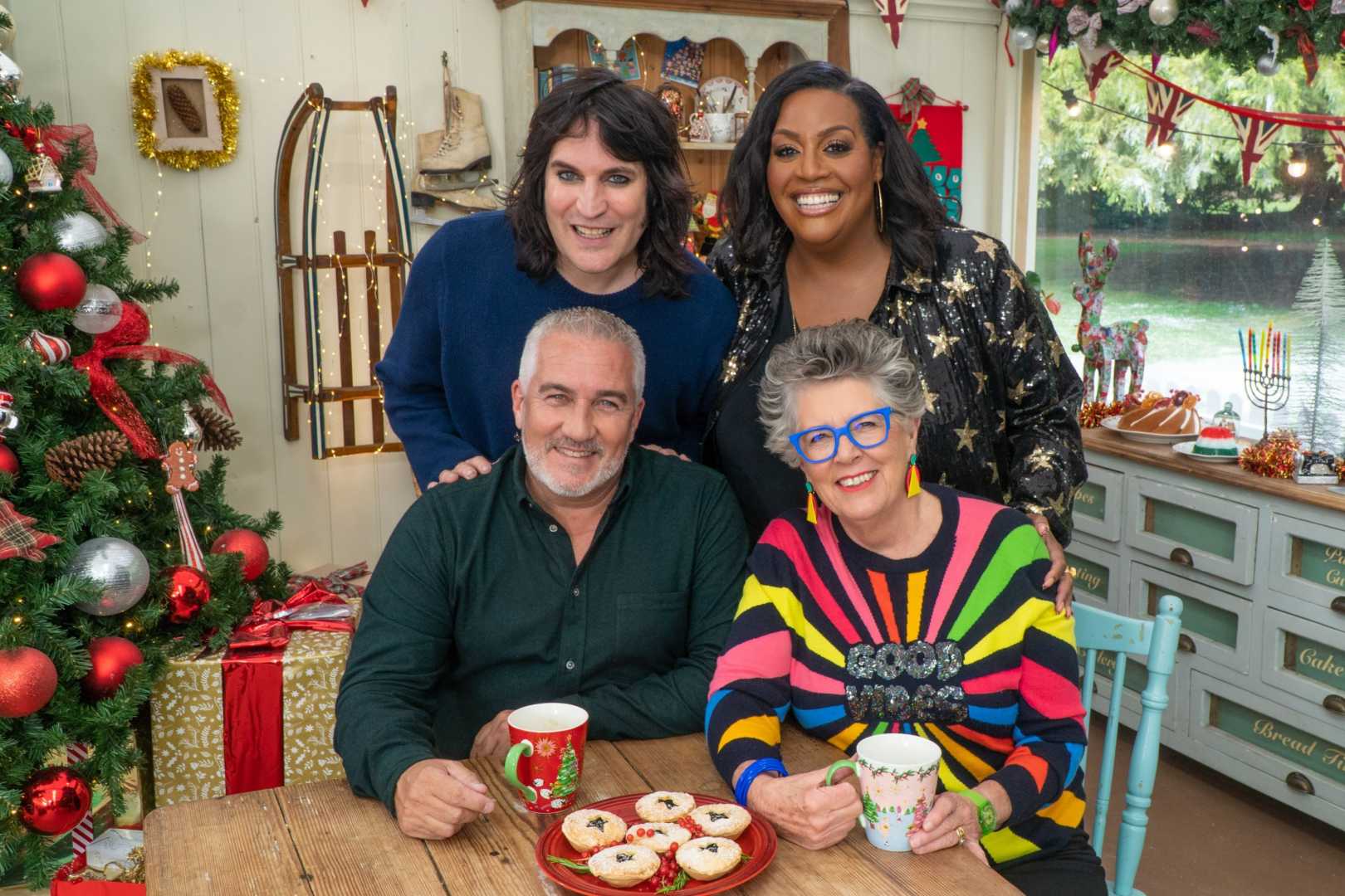 Paul Hollywood And Prue Leith In The Great Christmas Bake Off 2023