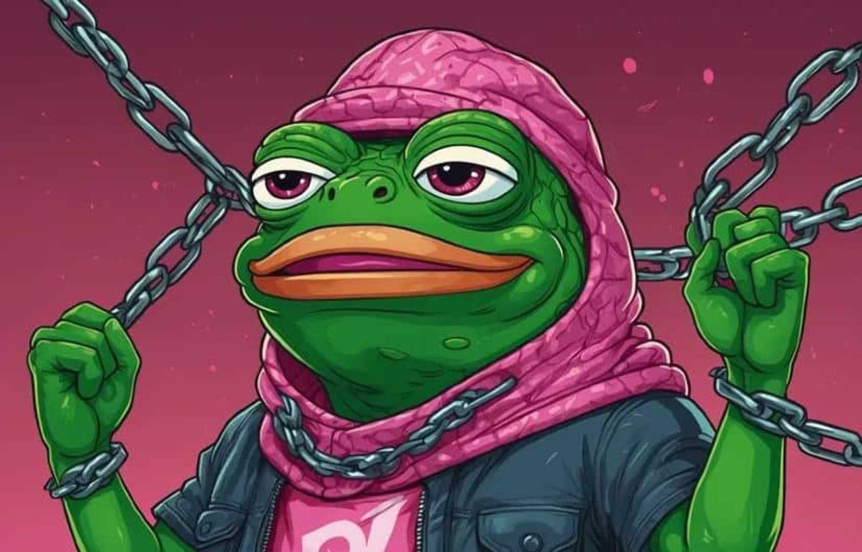 Pepe Unchained Meme Coin Logo