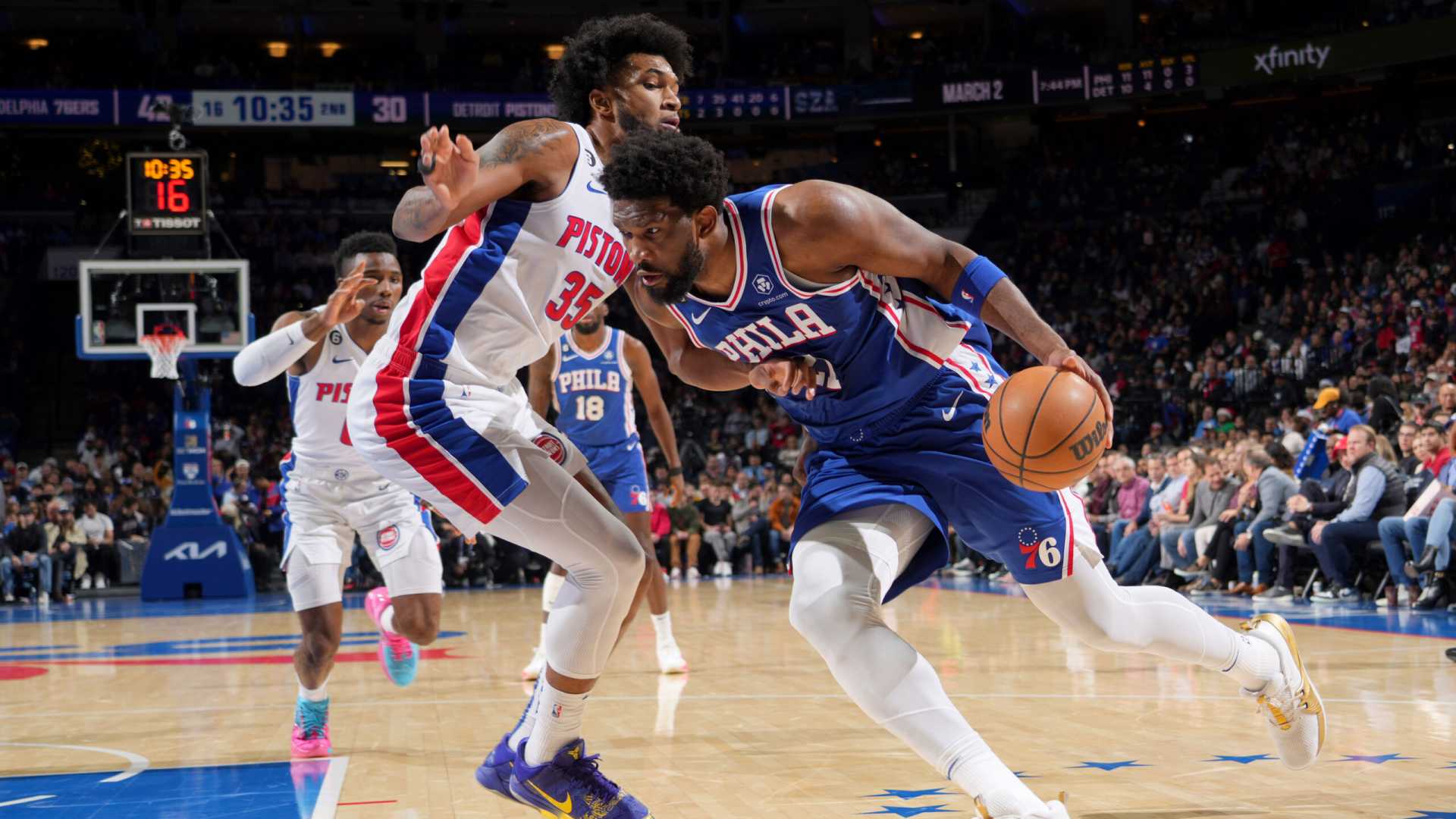 Philadelphia 76ers Vs Detroit Pistons Nba Game