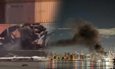 Port Of Miami Explosion Vehicle Fire