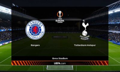 Rangers Vs Tottenham Europa League Match At Ibrox Stadium