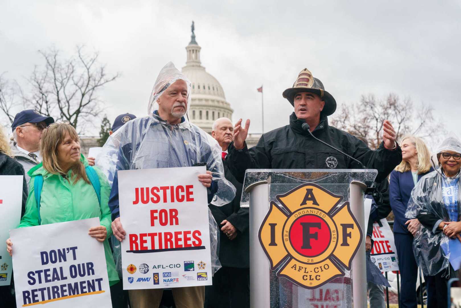 Schumer Rally Capitol Hill Social Security Fairness Act