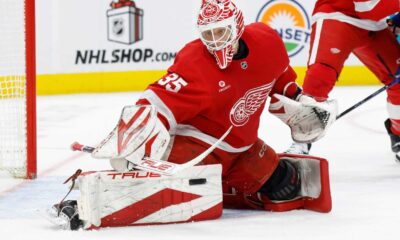 Sebastian Cossa Detroit Red Wings Debut