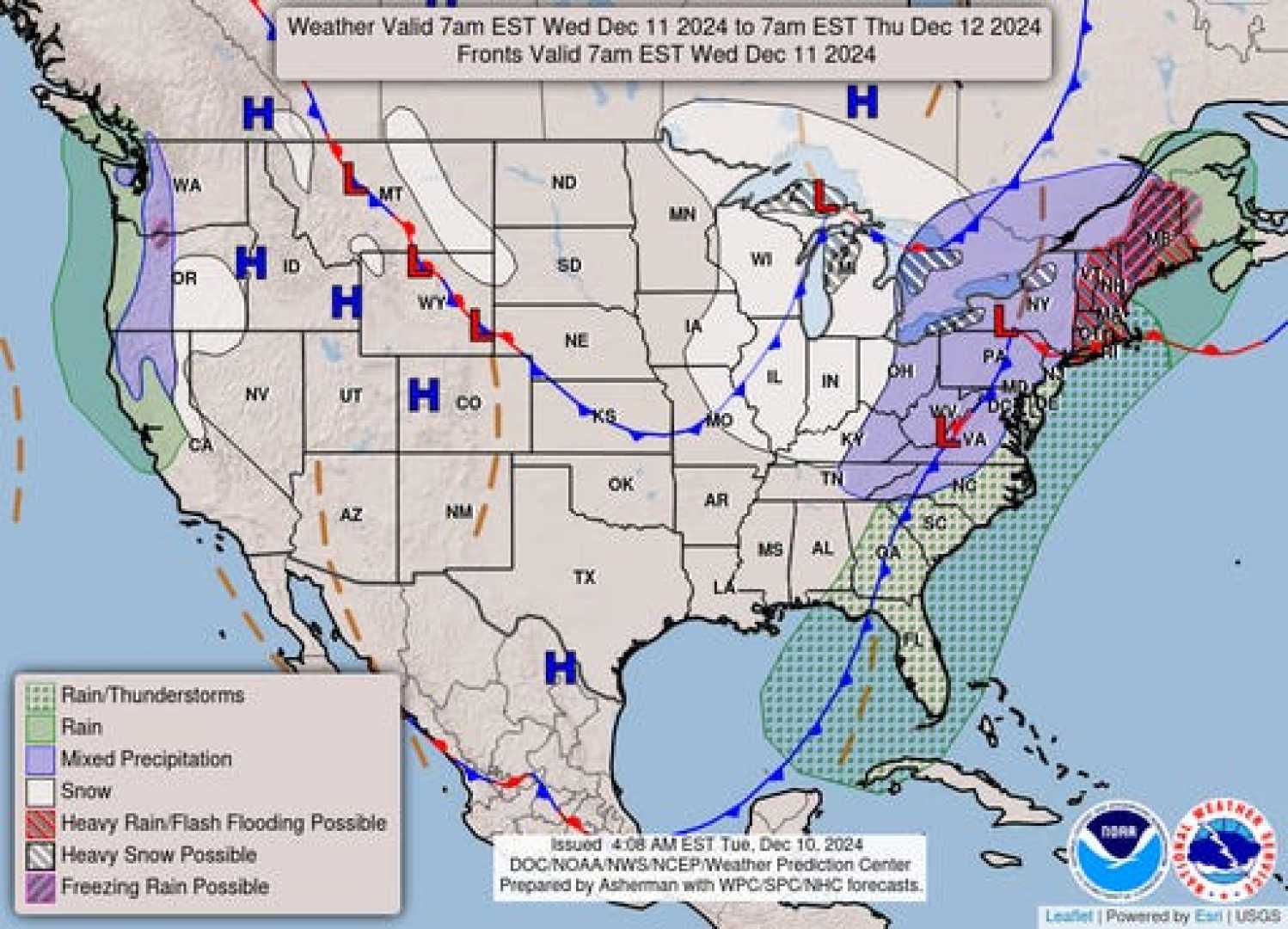 Severe Weather Alerts Usa December 11 2024