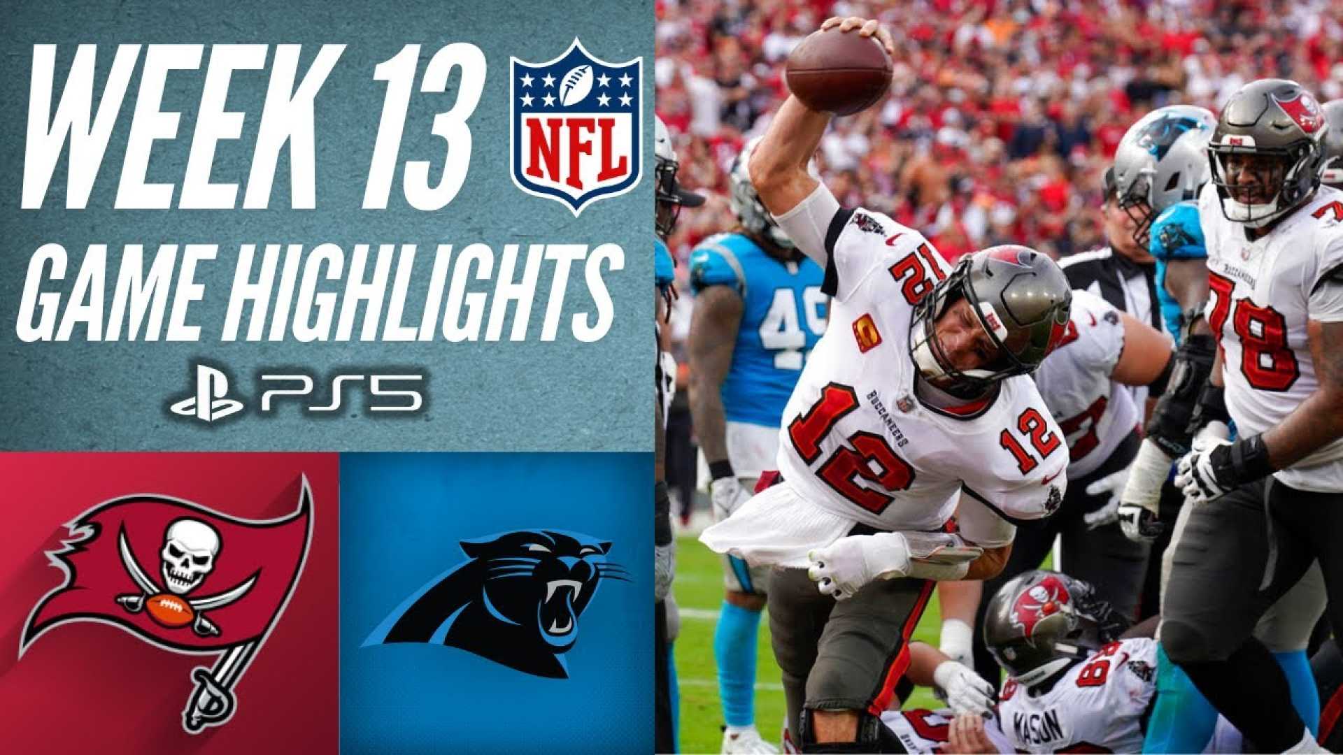 Tampa Bay Buccaneers Vs Carolina Panthers Week 13 Game