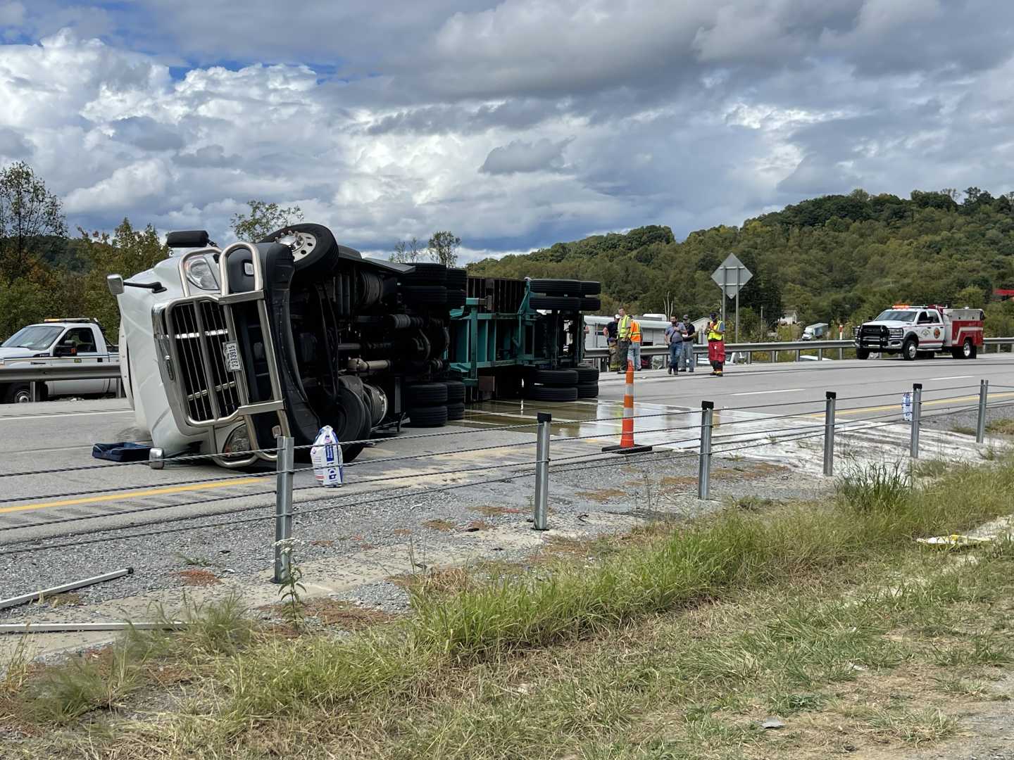 Truck Rollover On I 79