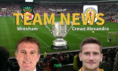 Wrexham Vs Crewe Alexandra Efl Trophy Match